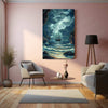 Nature Abstract Art Metal Poster | Modern Landscape Wall Art | Organic and Fluid Design - TURTLEWINGS