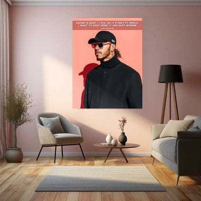 Lewis Hamilton F1 Metal Poster | Cars 1 - TURTLEWINGS