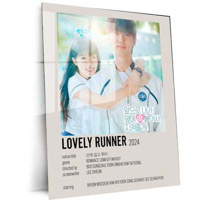 Lovely Runner Metal Poster – A Tribute to Time, Love, and Destiny - TURTLEWINGS