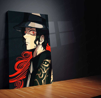 Muzan Kibutsuji Metal Poster – Demon Slayer Anime Villain Wall Art 2 - TURTLEWINGS