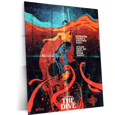 Stranger Things Metal Poster – The Upside Down Awaits 9 - TURTLEWINGS