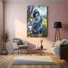 Baby Krishna Metal Poster – Divine and Adorable Hindu Art | Spiritual Wall Decor 2 - TURTLEWINGS