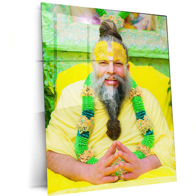 Premanand Ji Maharaj Metal Poster â A Tribute to Spiritual Serenity 3 - TURTLEWINGS