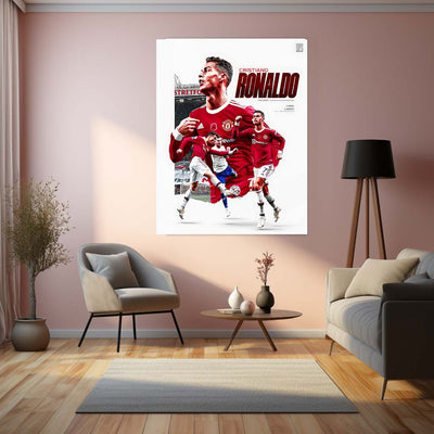 Sports | Cristiano Ronaldo Metal Frame – Iconic Football Wall Art 4